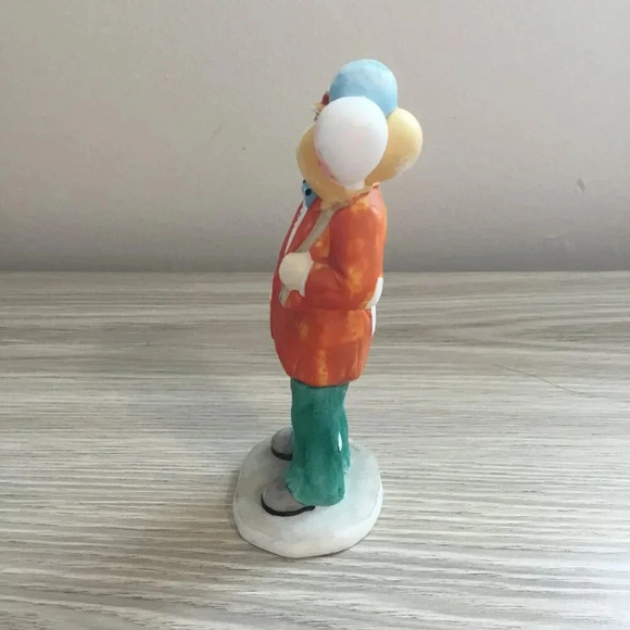 Flambro Emmett Kelly Figurine 6" X 2.5" Ceramic Polka Dot Bow  Tie - Picture 4 of 7